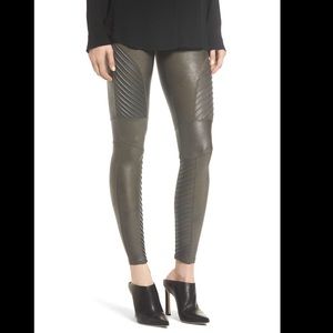 SPANX Faux Leather Moto Leggings - S/M